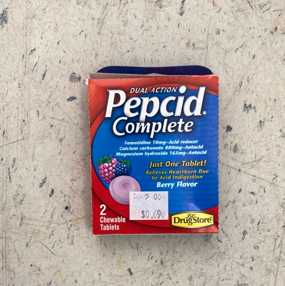 Pepcid complete 2 tablets Rowan Skate Center
