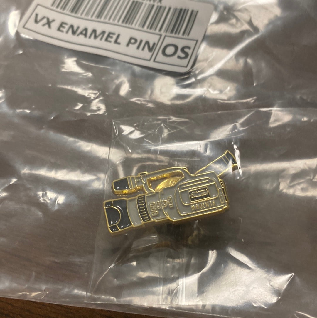 Magenta VX enamel pin