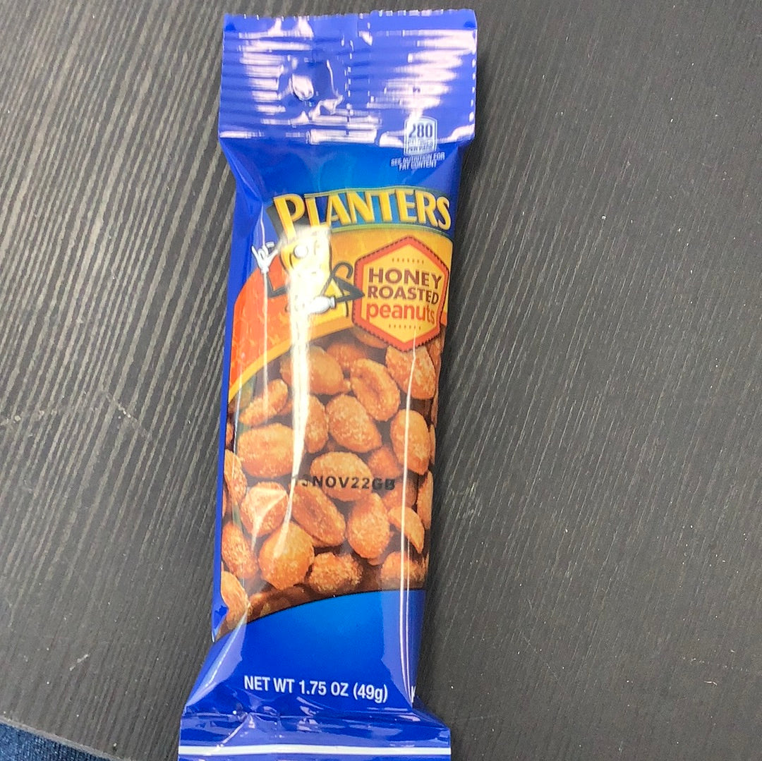 Planters peanuts honey roasted 1.75oz