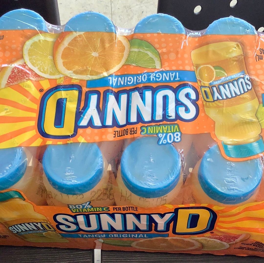 Sunny D 6.75oz bottle tangy original