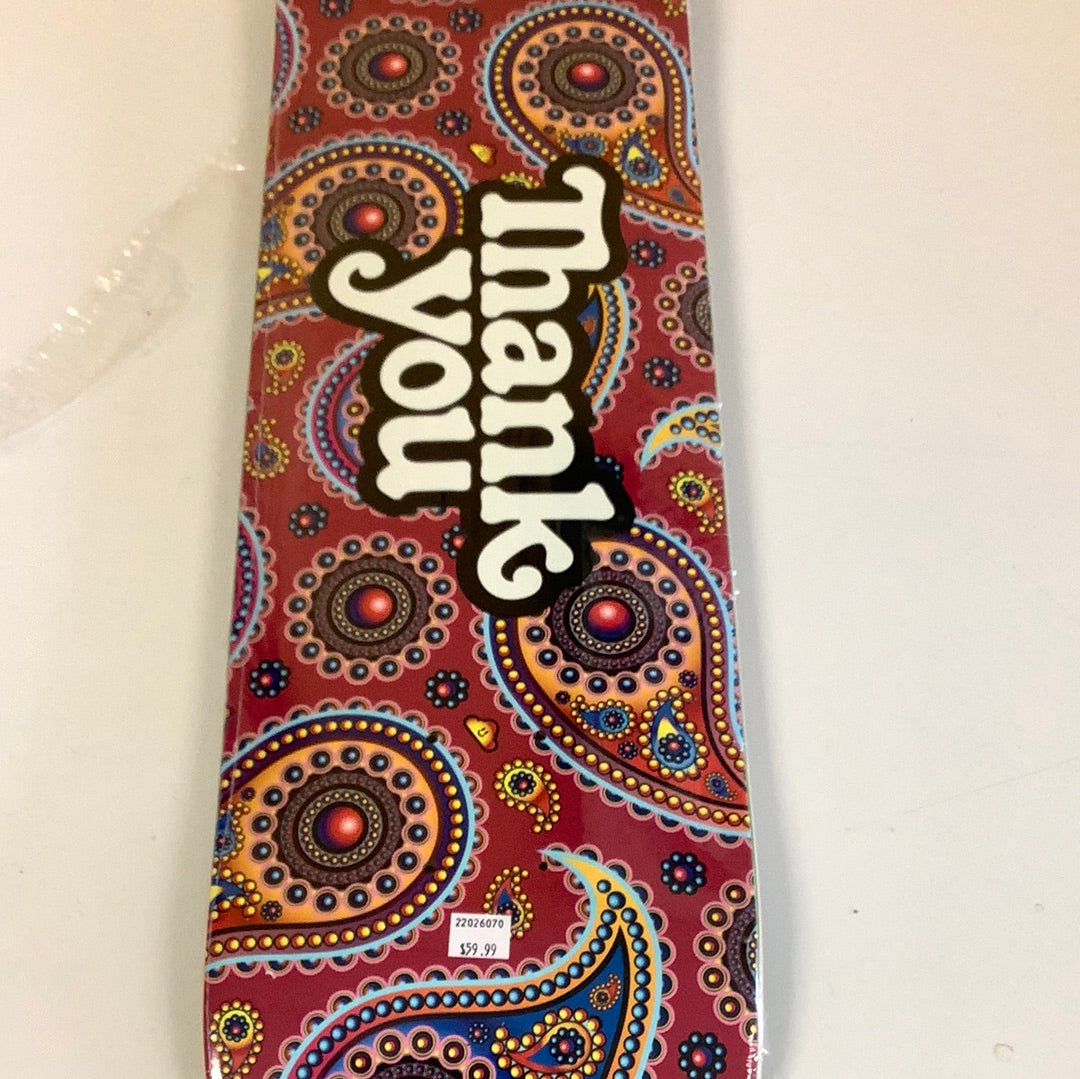Thank You Paisley Deck 8.0