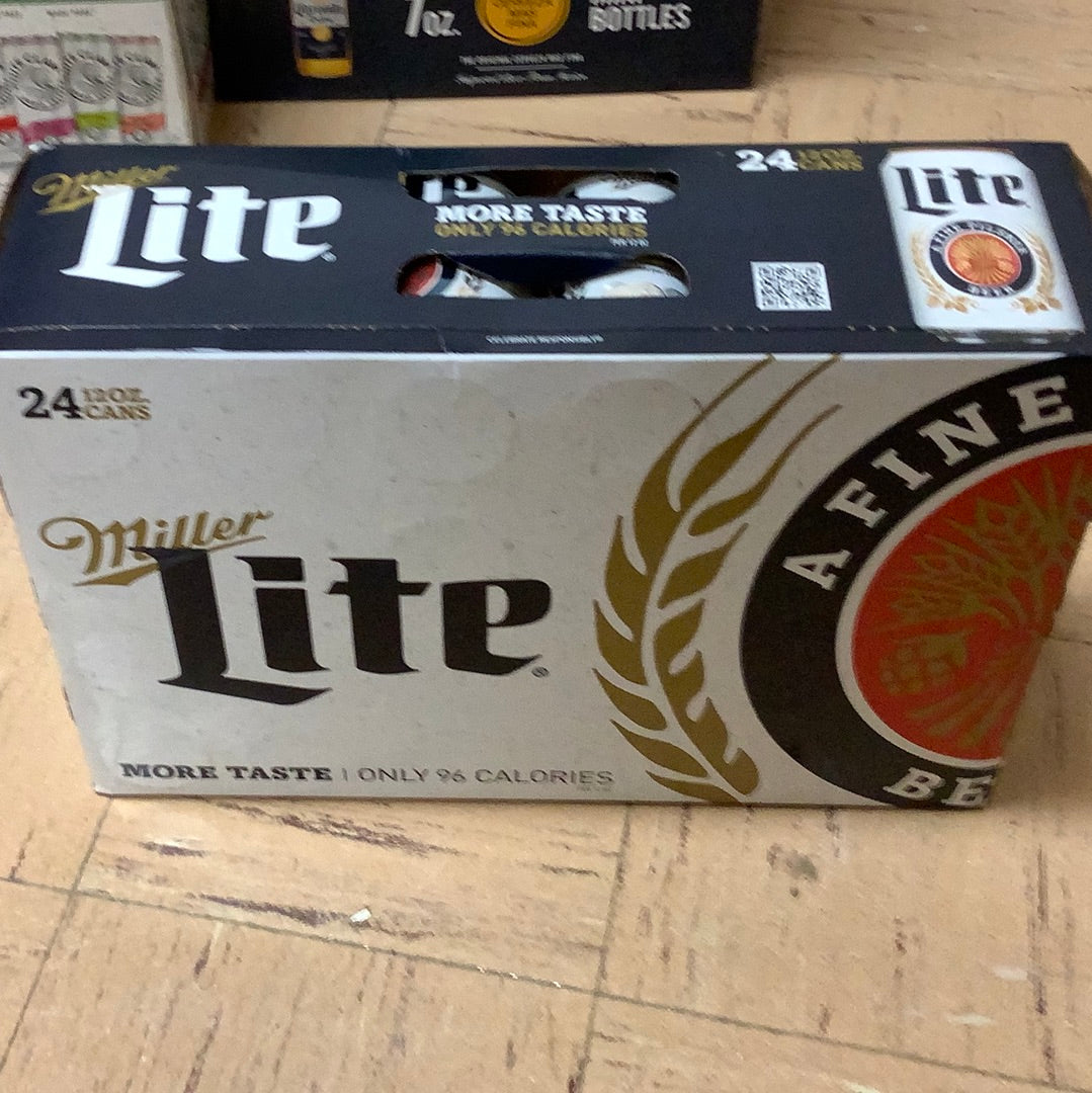 Miller Light 12oz can beer