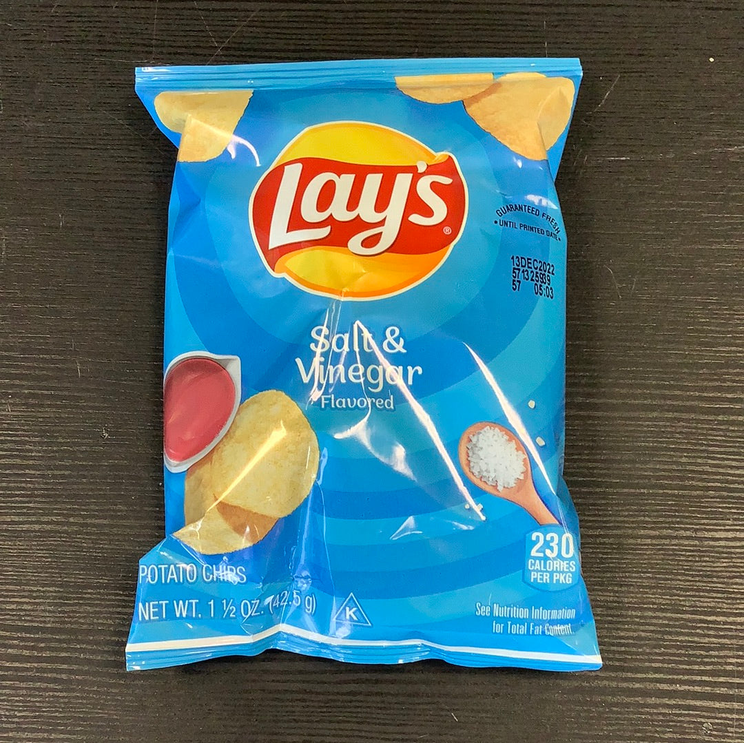 Lays chips salt & vinegar 1.5oz