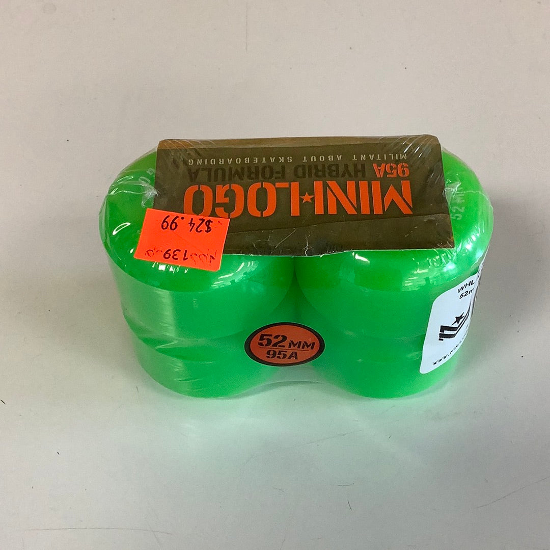 Mini Logo Wheels Green 53mm 95a