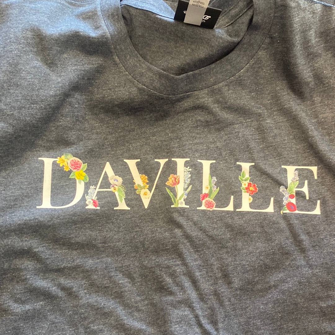 Daville Tee Flowers Navy