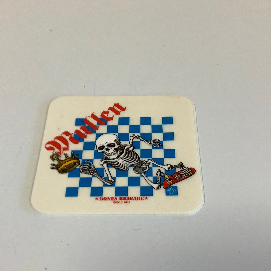 Bones sticker brigade mullen white