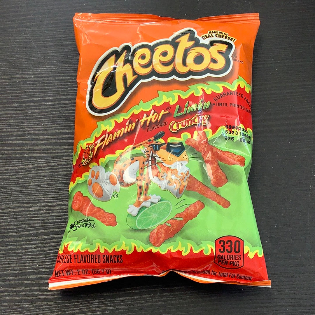 Cheetos flamin hot limon crunchy 2oz