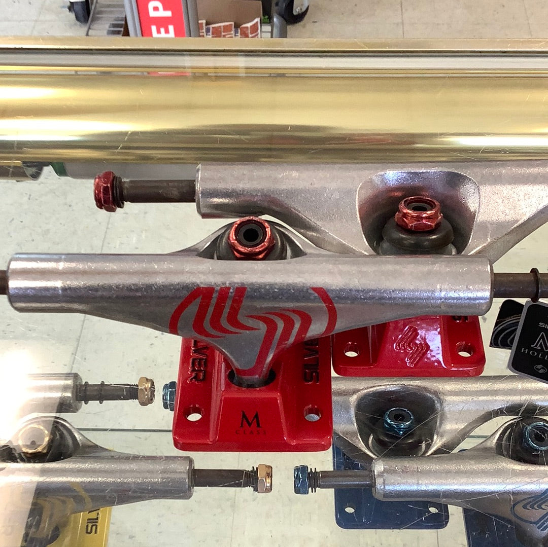 Silver Trucks Red Base 8.5