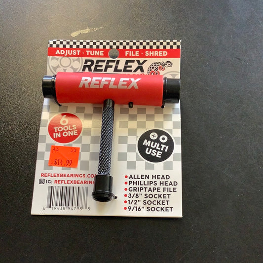 Reflex Triflex Skate Tool 6-in-one red or black