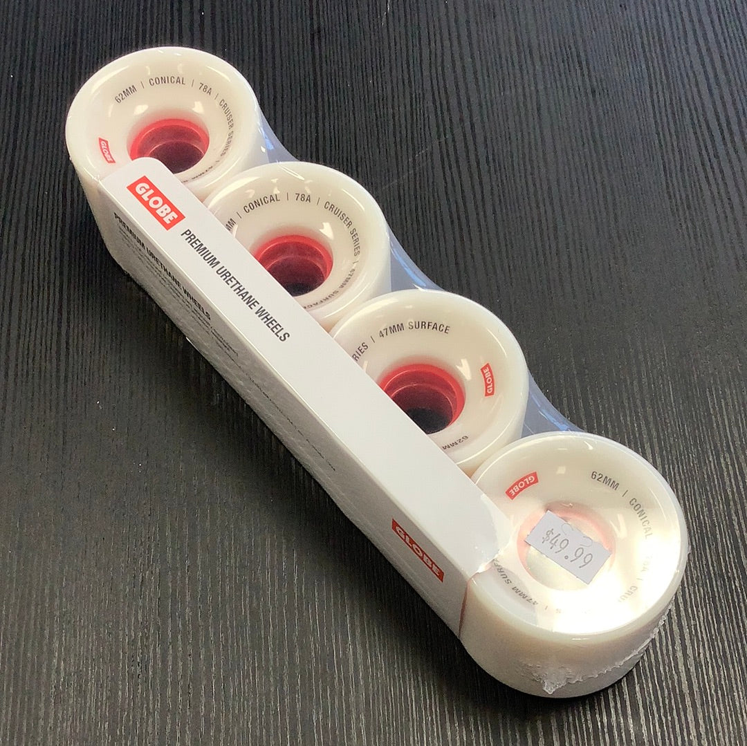 Globe wheels conical cruiser 62mm