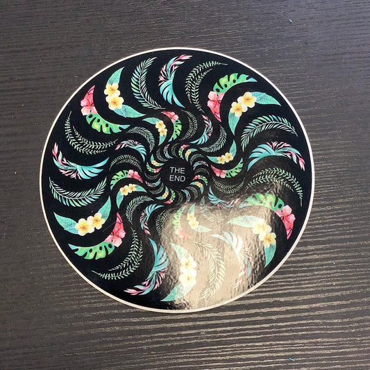 Spitfire Sticker The End circle Flowers