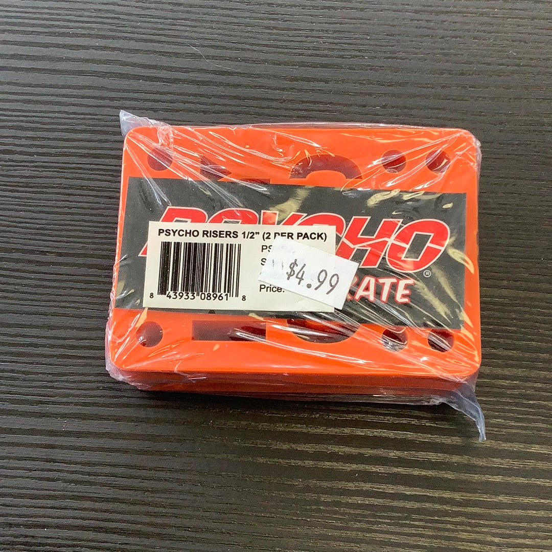 Psycho risers 1/2” orange