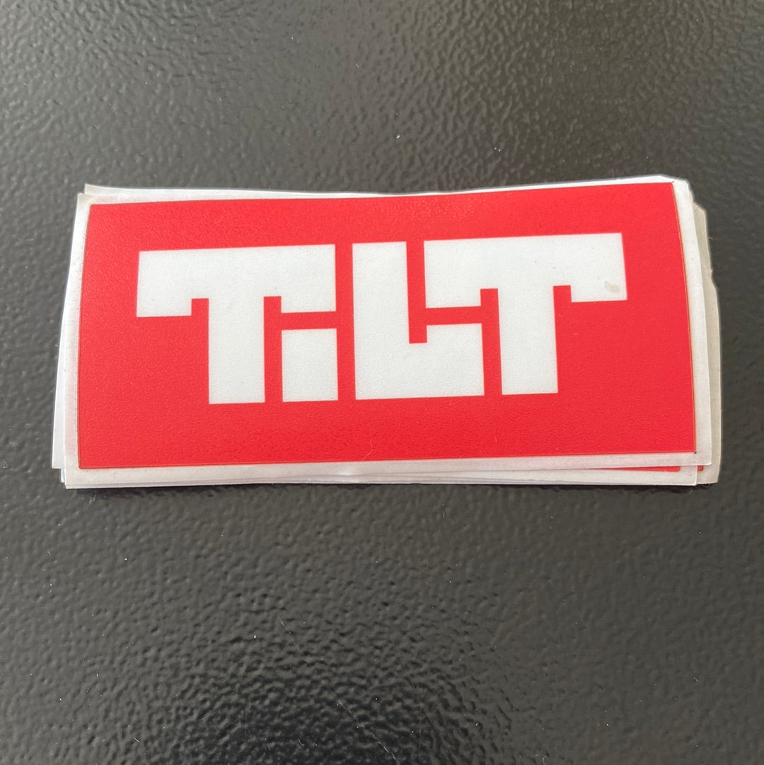 Tilt Sticker Red Logo