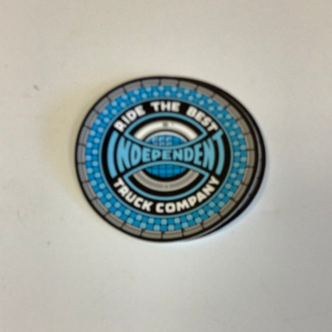 Independent Sticker Circle Blue Ride Best truck