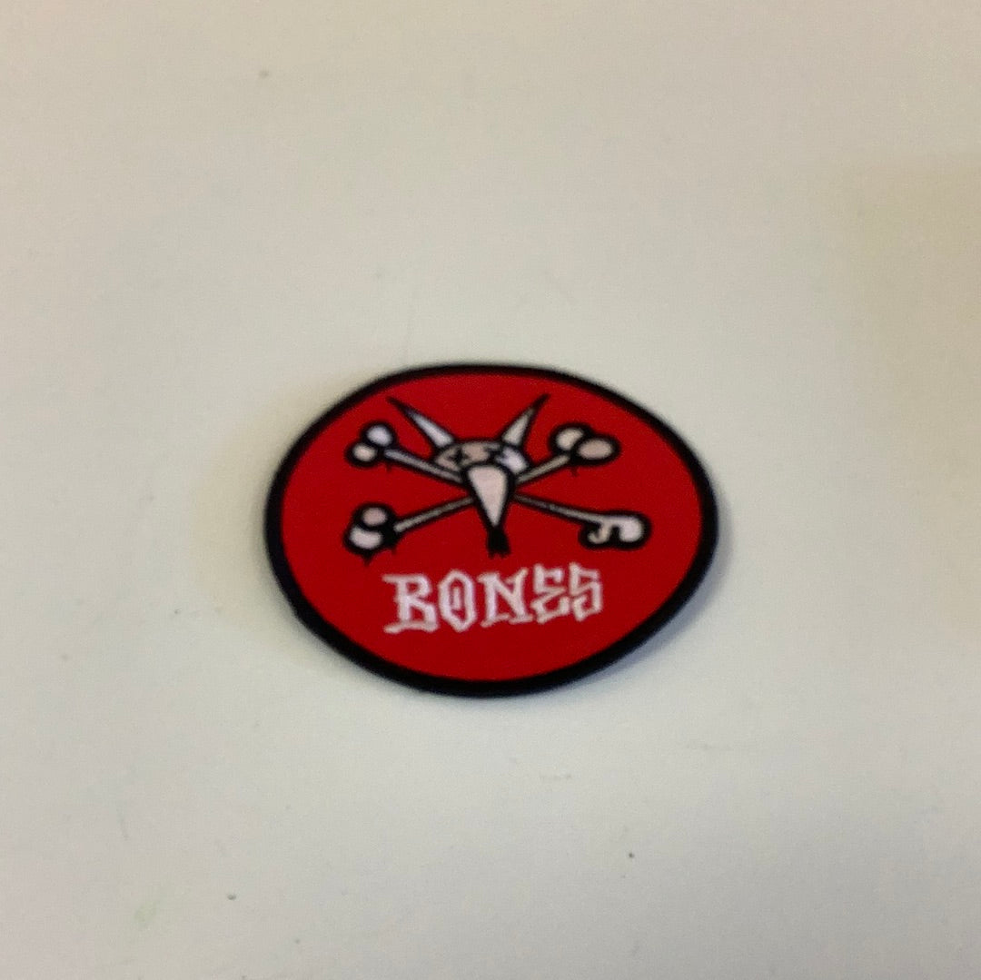Bones Patch Red Cross Bones Circle