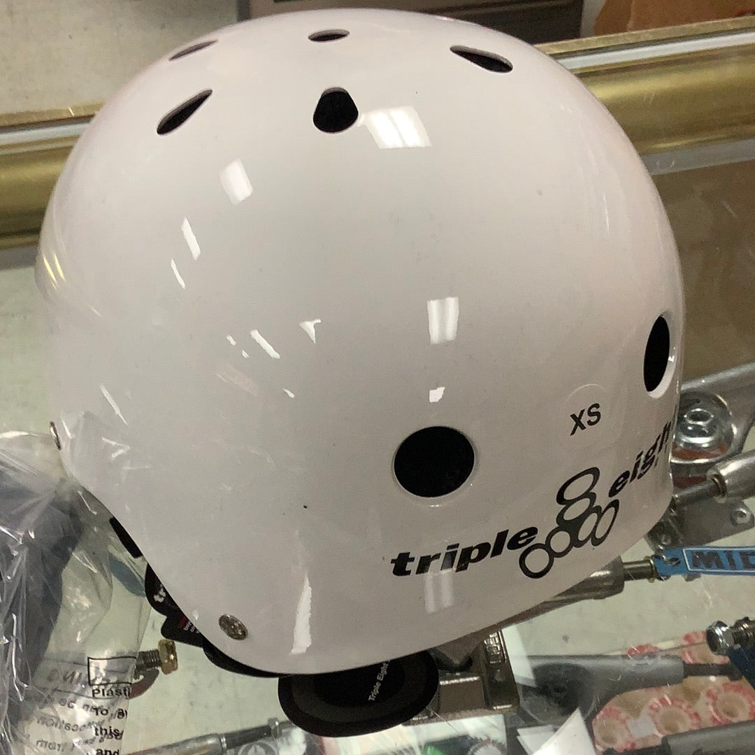 Triple Eight White helmet Youth XS