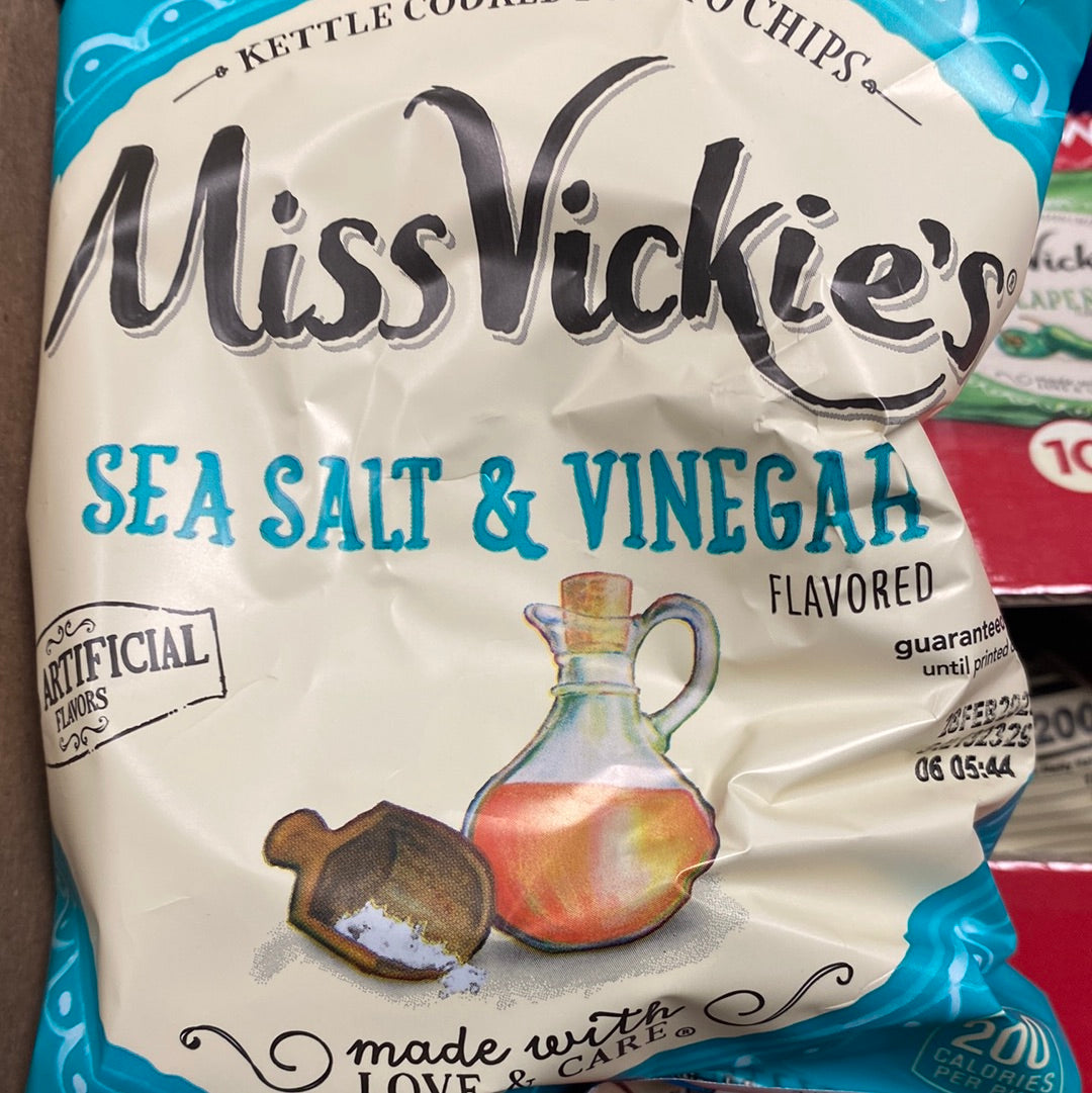 Miss Vickie’s Sea Salt & Vinegar Chips 1 3/8 oz