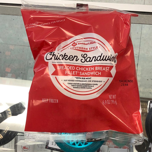Members Mark chicken sandwich breaded fillet