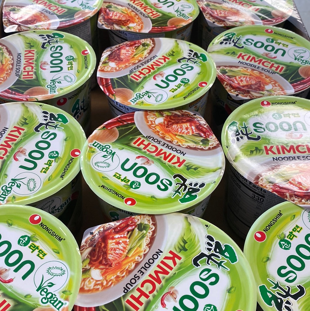 Nongshim kimchi noodle cup vegan 2.64oz