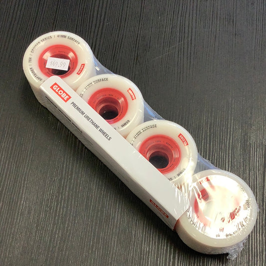 Globe Wheels Cruiser White/Red 65mm 78a