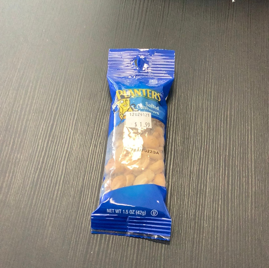 Planters cashews salted 1.5oz