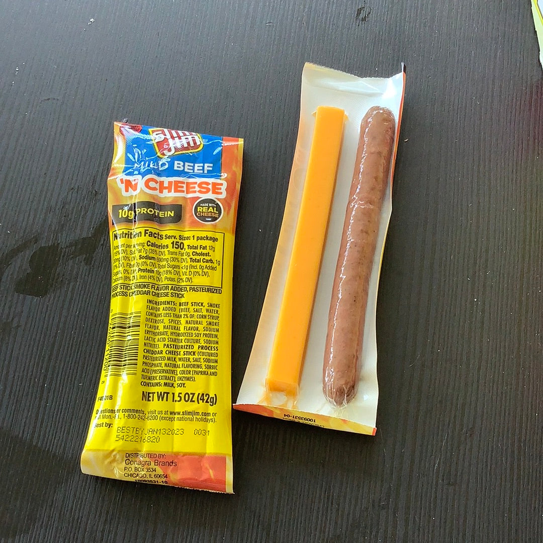 Slim Jim beef n cheese 1.5oz