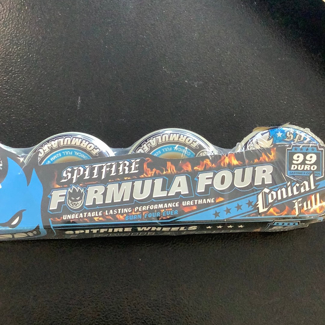 Spitfire Wheels Formula Four 52mm 99a blue