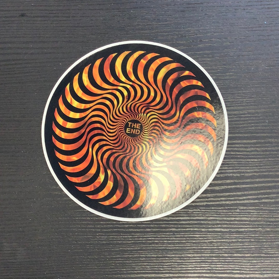 Spitfire The End Sticker Circle Fire