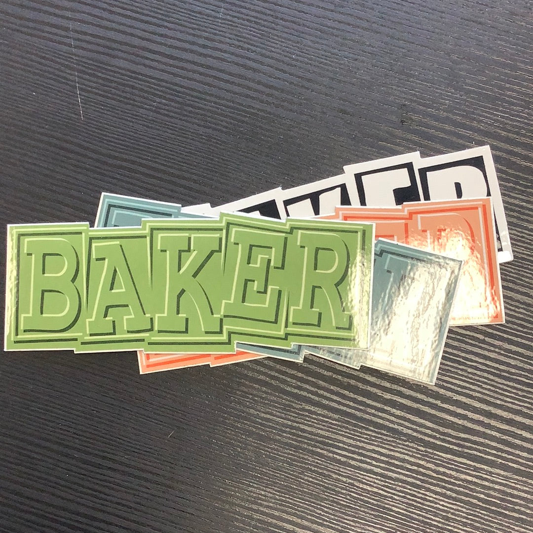 Baker Sticker Block Letter Medium