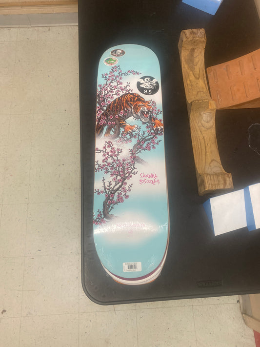 Powell Peralta 8.5 Deck Sakura Yosozumi Pro 7 ply 244 K20 Tiger