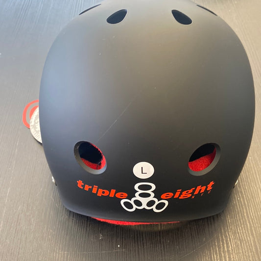 Triple Eight Helmet Black/Red Sweat Saver L