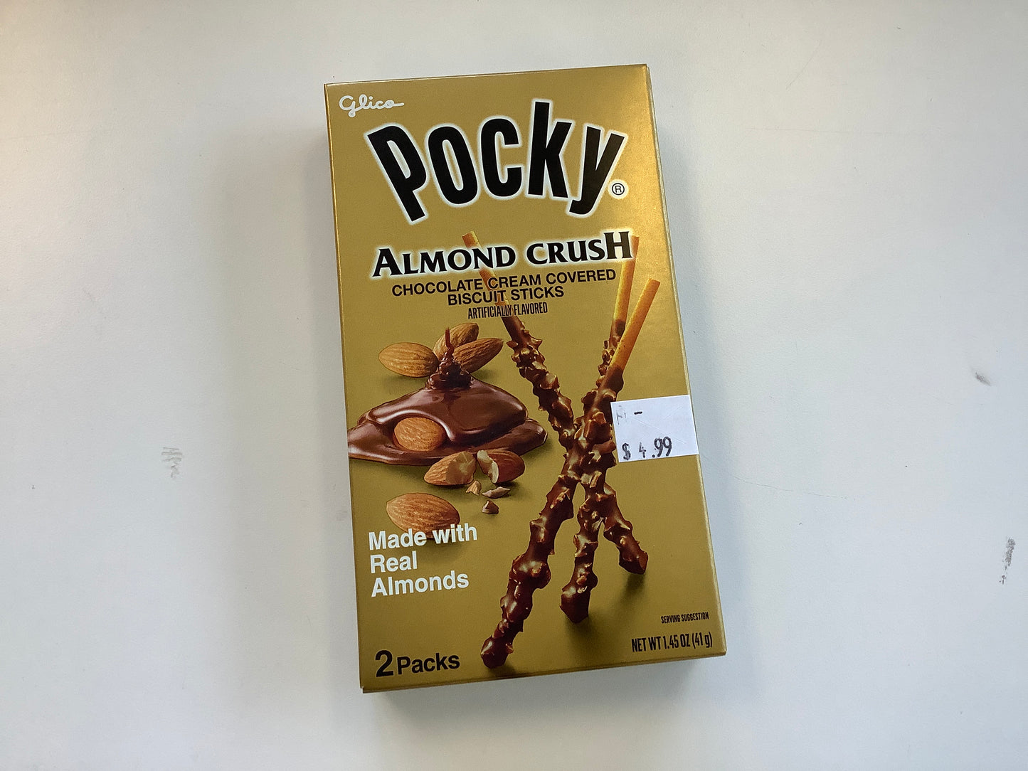 Pocky Almond Crush 2 Packs per box 1.45oz
