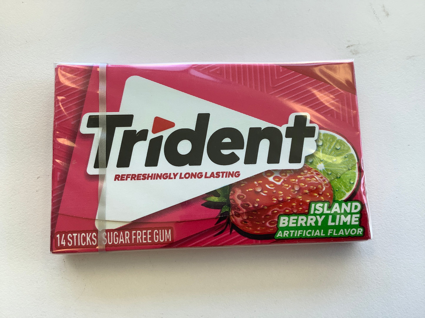 Trident SUGAR FREE GUM ISLAND BERRY LIME 14 sticks