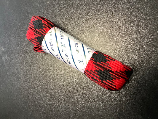 Shoe strings 72” red black