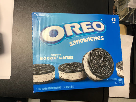Oreo ice cream sandwich