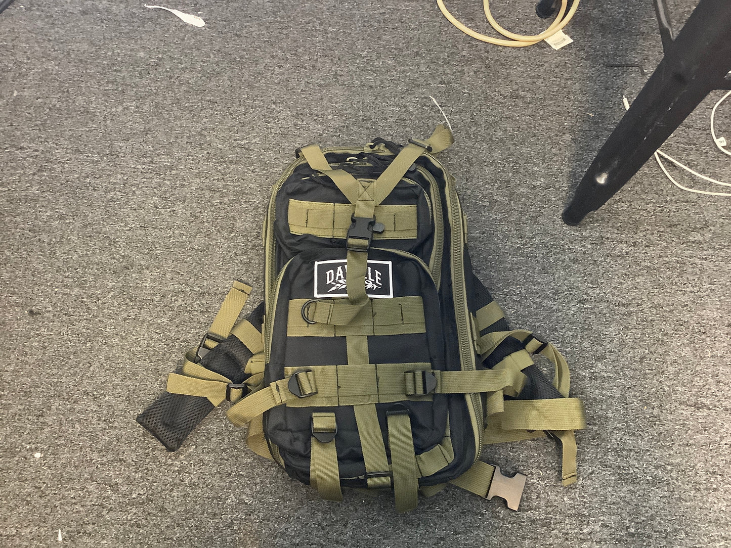 Daville Skate Shop Backpack Green n Black