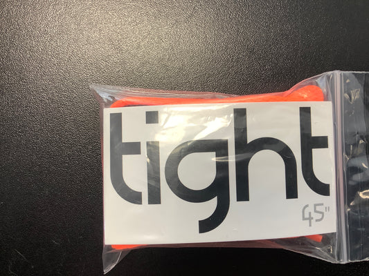 Shoe laces flat 45 inch blaze orange tight