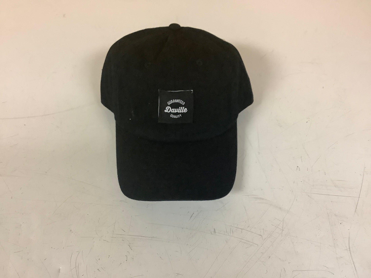 Daville Quality Logo Black Adjustable Ball Cap