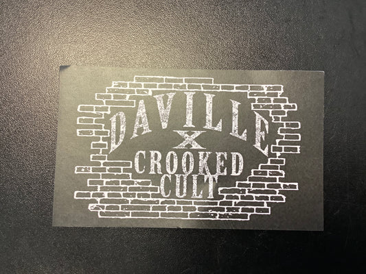 Daville Crooked Cult sticker