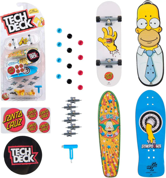 Tech Deck X The Simpsons X Santa Cruz Fingerboard Pack