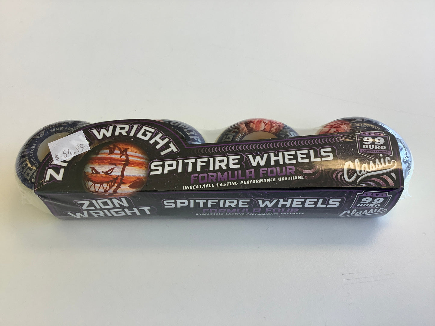 Spitfire Skateboard Wheels 56mm F4 99A Zion Cosmic Classic Formula Four natural