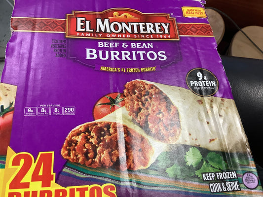 El Monterey Burrito beef & bean 4oz