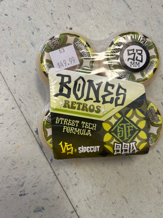 Bones wheels 53mm 99a retros STF V5 Sidecut