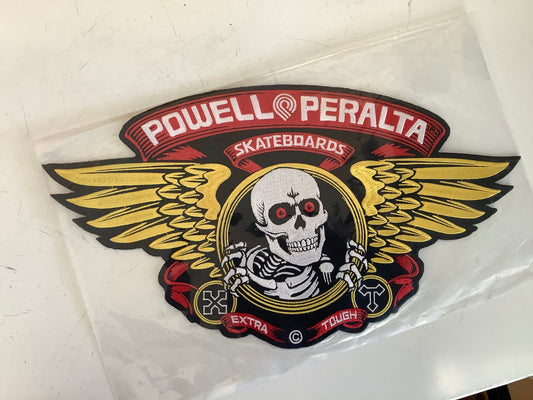 Powell Peralta winged ripper patch 6 1/2 “X 12 “