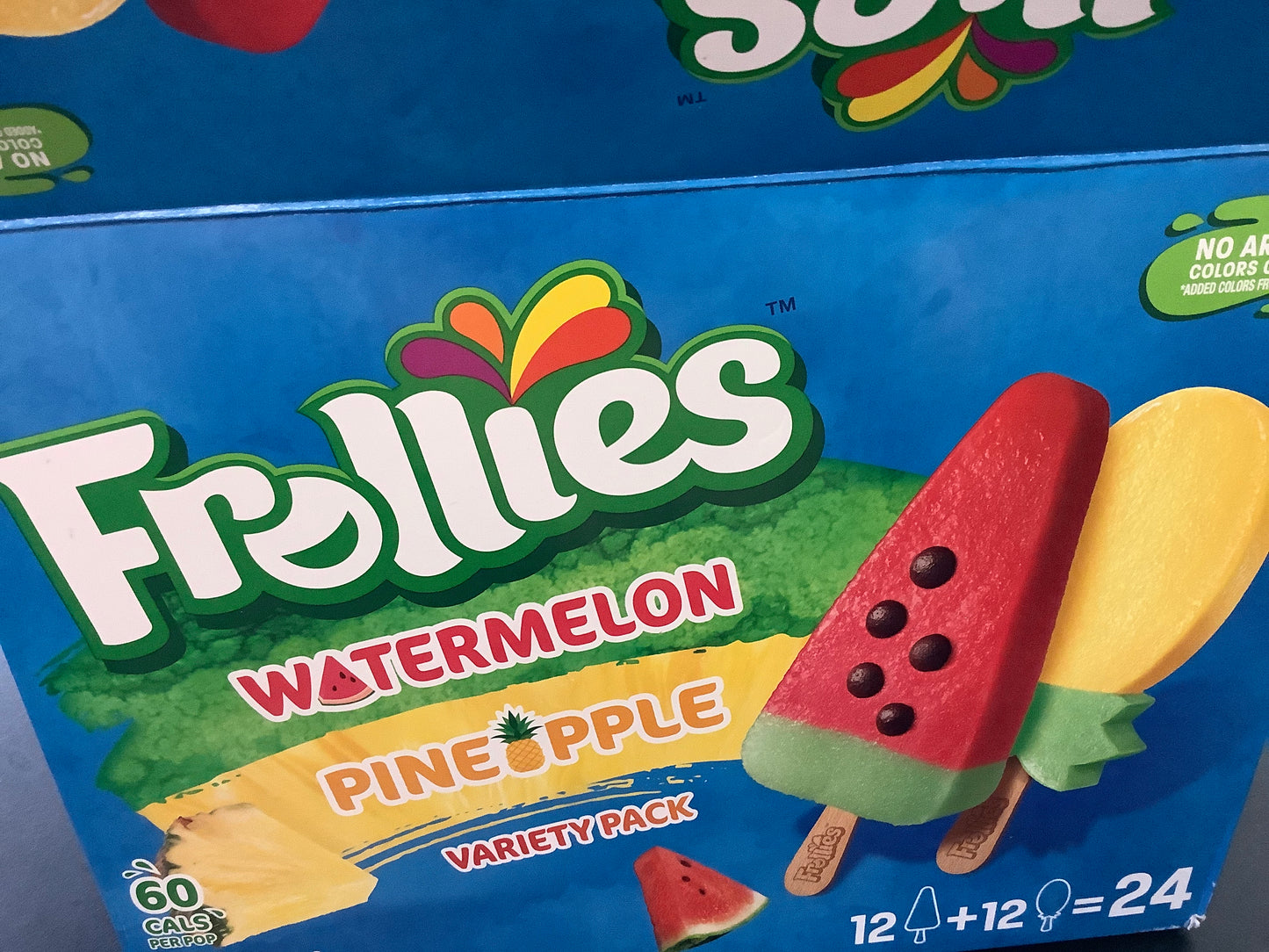 Frollies Fruity Ice Pops water mellow or pineapple 2.5oz