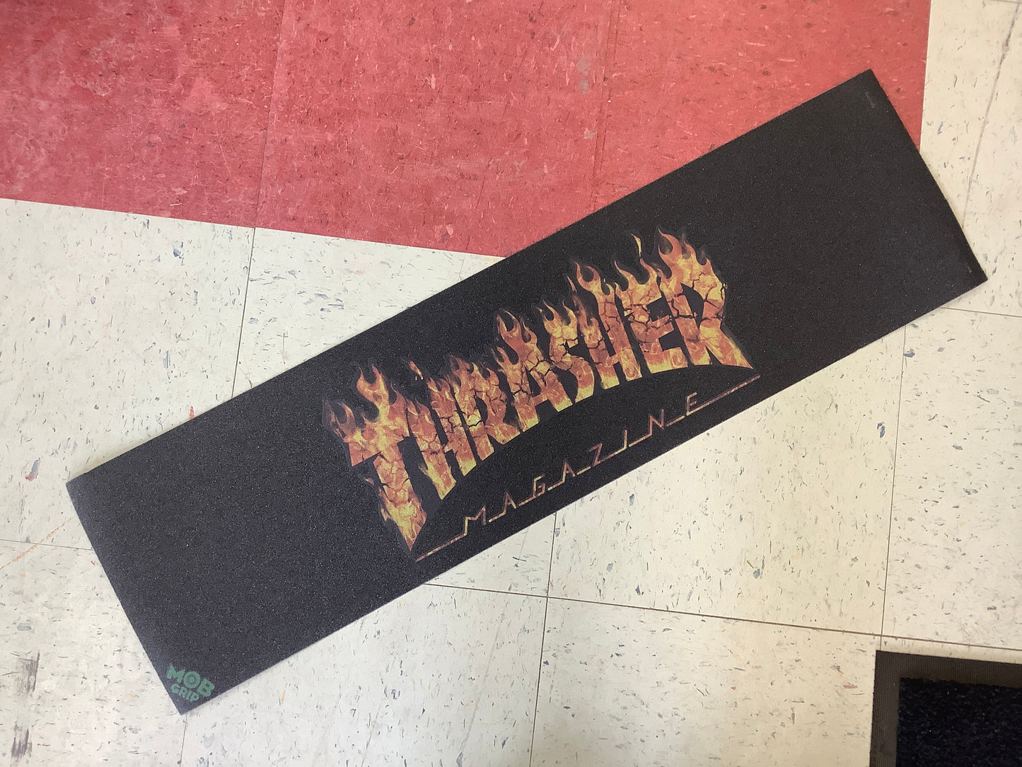 Mob grip thrasher flame logo