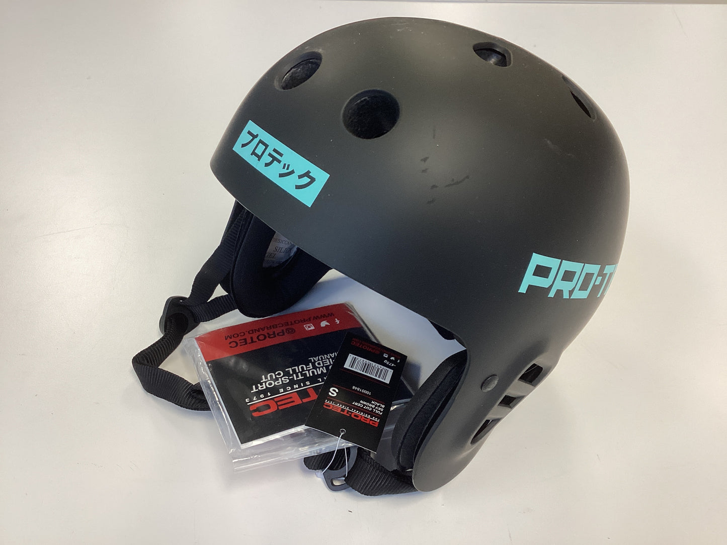 Protec Helmet Full Cut Pro Sky Brown Certified Small Matte Black