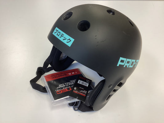 Protec Helmet Full Cut Pro Sky Brown Certified Small Matte Black