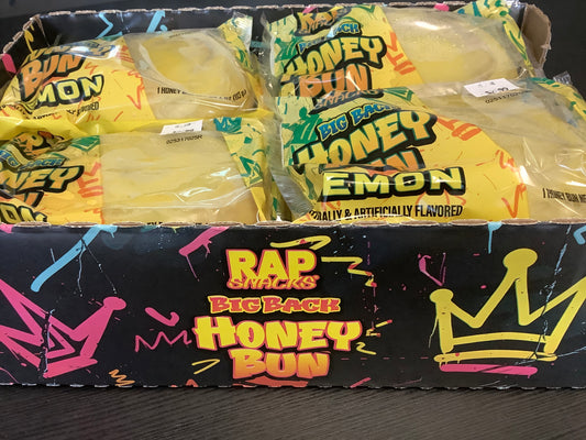 Rap Snacks Big Back Honey Bun Lemon 4oz