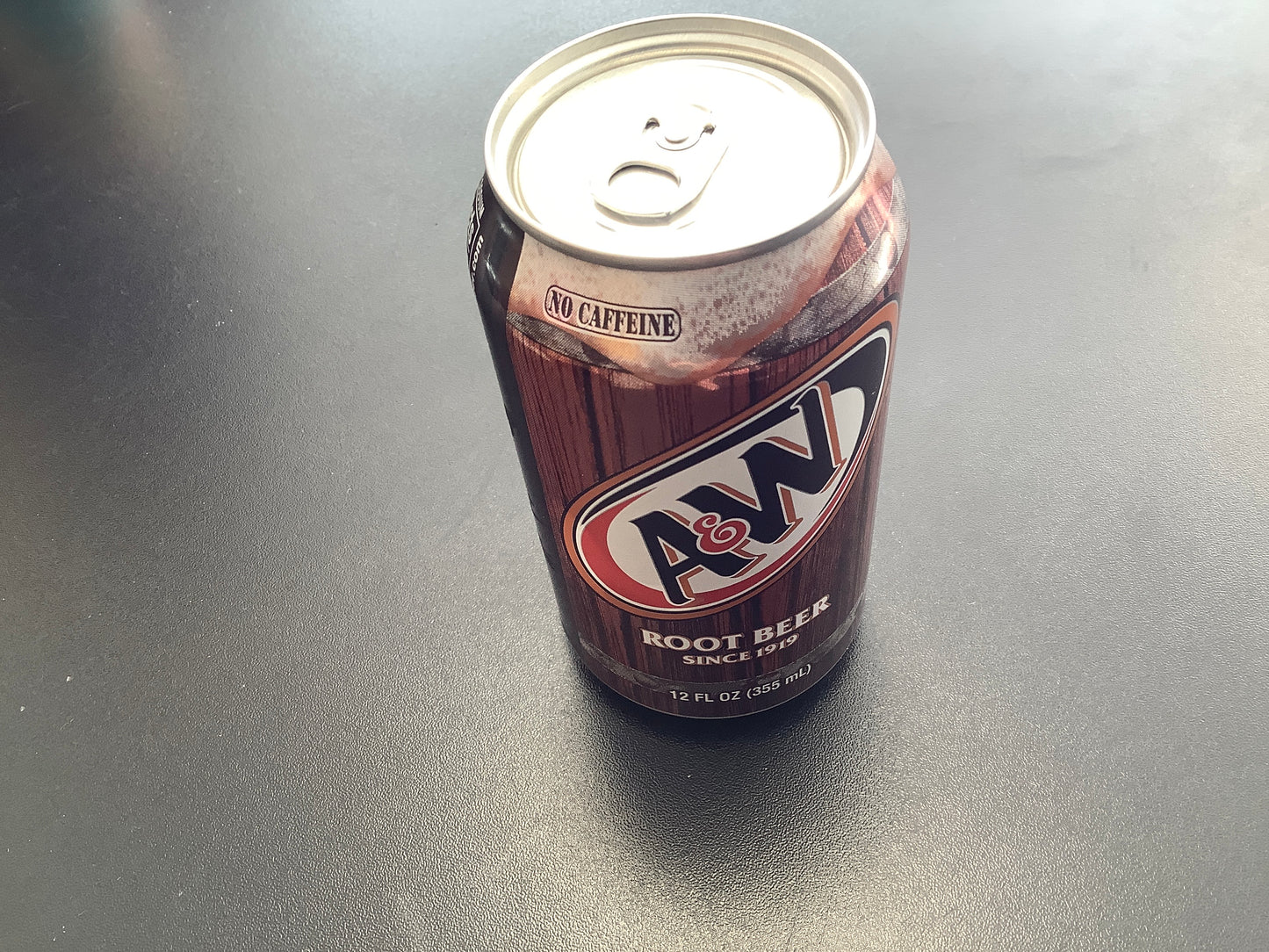 A&W Root beer can